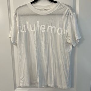 Lululemon graphic tee size 6 white